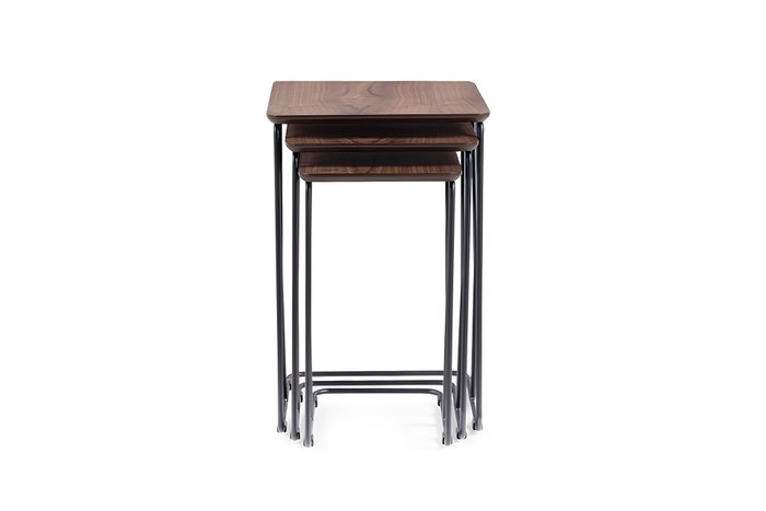 Hanah Home Juego de mesas nido Ren - Walnut